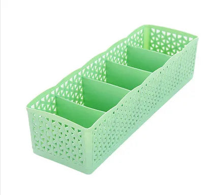 plastic five-compartment panties socks storage box