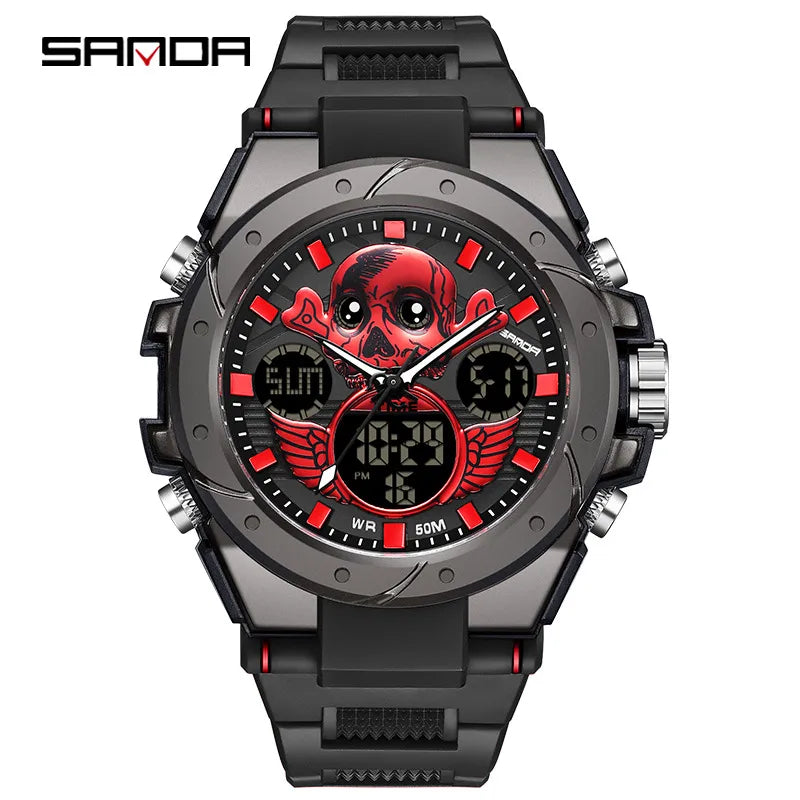 modern style solid color electronic men's watches