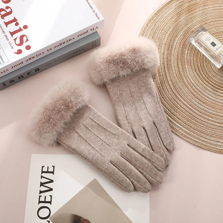Women's Sweet Simple Style Solid Color Gloves