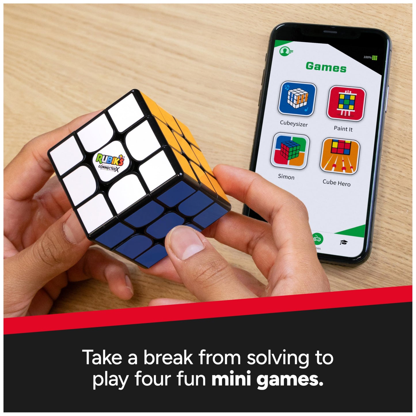 Rubik's ConnectedX Cube — Bluetooth 3x3 Speed Cube with Guided Learning App