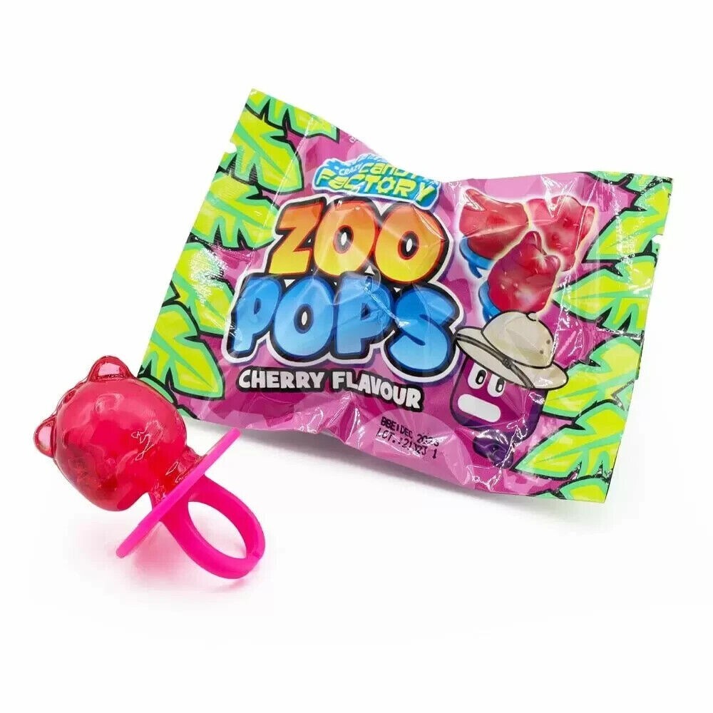 24 x Candy Factory Zoo Pops 11G