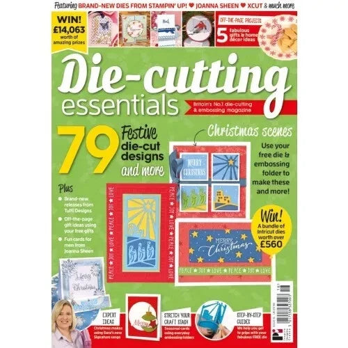 Die-cutting Essentials issue 16    magazine   with wise men  nativity die & folder