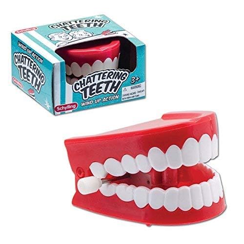 Schylling Chattering Teeth – Classic Prank Toy, 1 EA