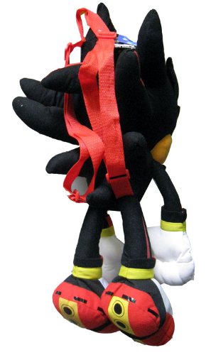 Sonic the Hedgehog Shadow Backpack Plush Doll – 24-Inch, Licensed