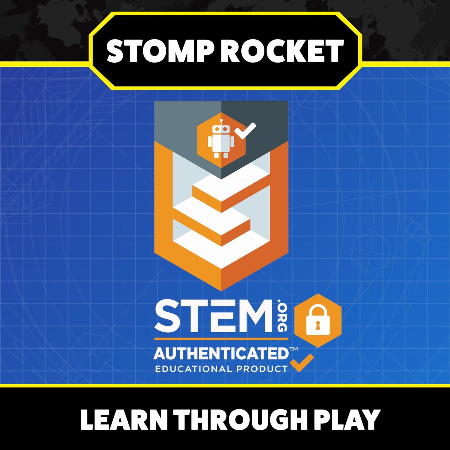 Stomp Rocket Original Dueling Rocket Launcher – 8 Rockets, Backyard Fun
