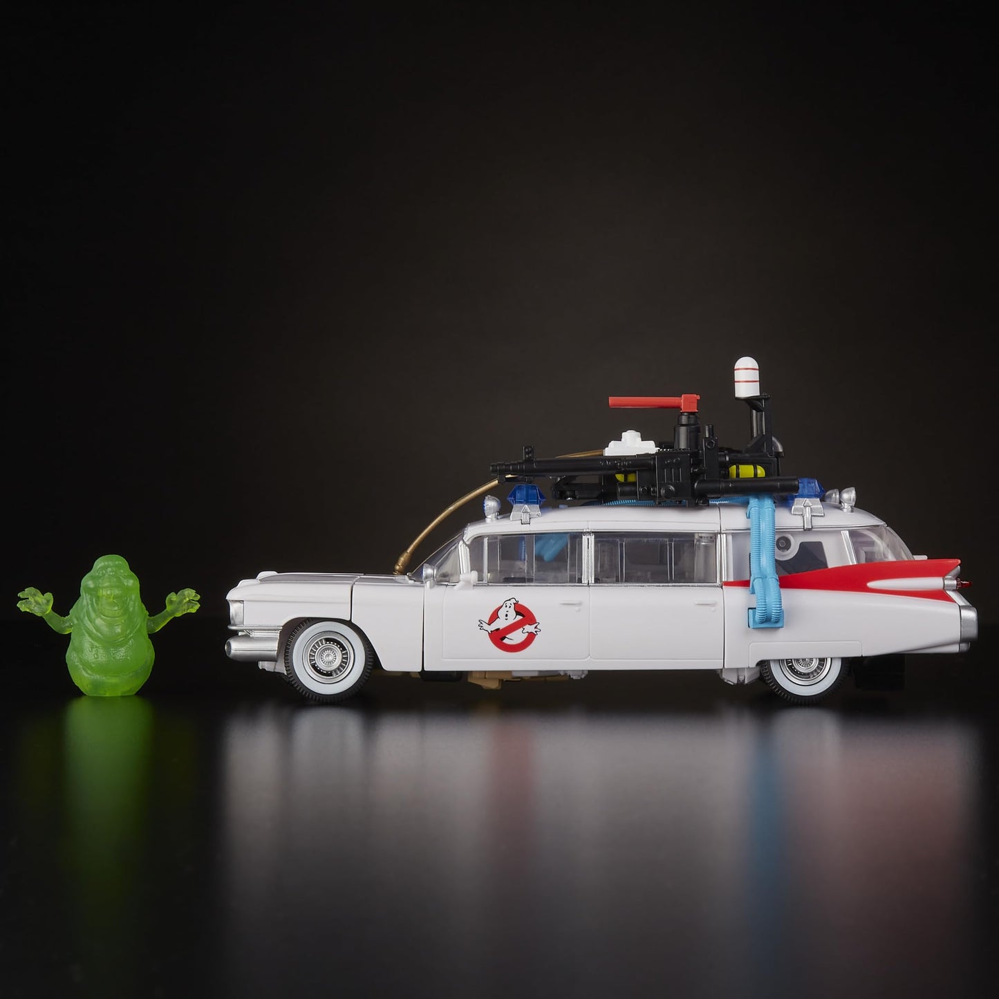 Transformers x Ghostbusters Ectotron Action Figure | 22-Step Ecto-1 Convert & Proton Pack