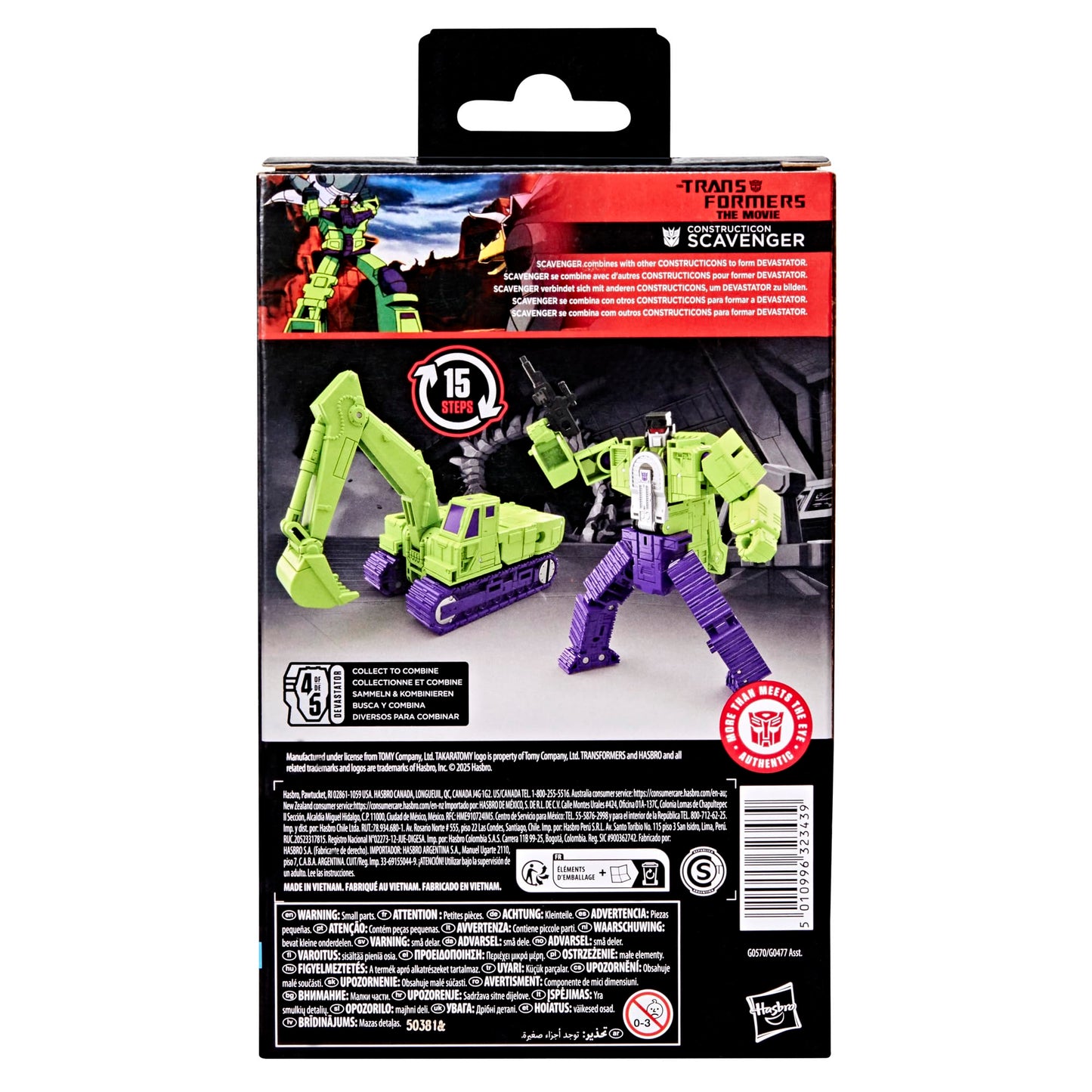 Transformers Studio Series Deluxe Class Constructicon Scavenger – 4.5-Inch Action Figure