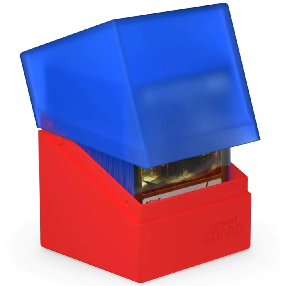 Ultimate Guard Boulder Solid 100+ Deck Case - Red, Secure TCG Card Storage