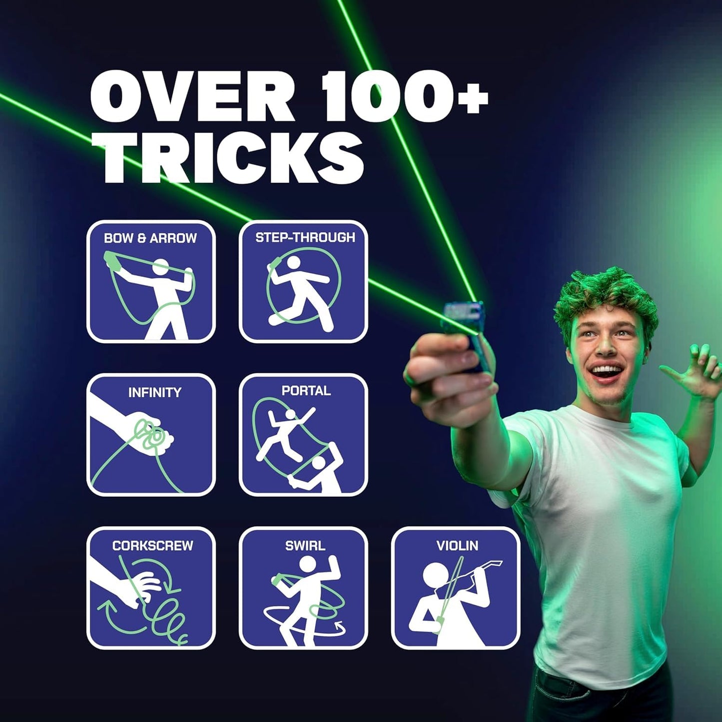 ZipString Luma: Glow-in-The-Dark String Toy with LED, USB-C Rechargeable